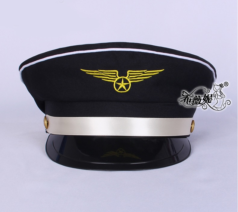 警察帽子　スチュワーデス　コスプレ小道具　ハロウィン仮装　コスチューム bwn0031-2