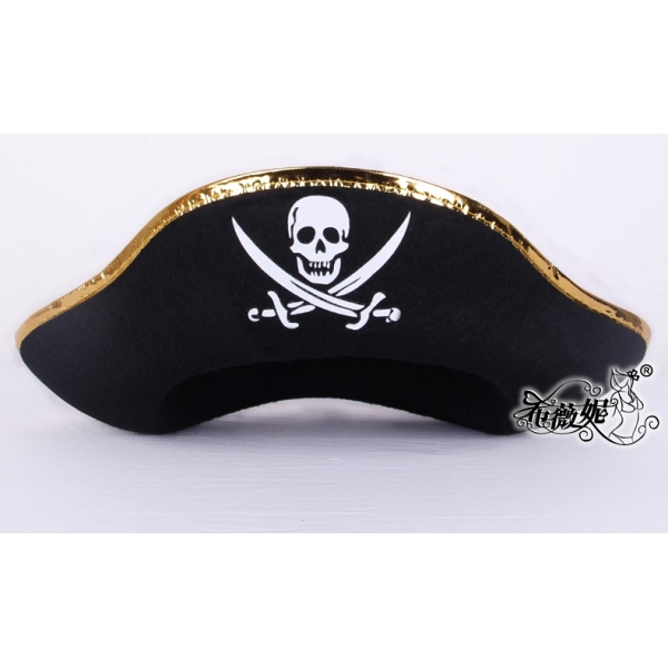海賊帽子　パイレーツ　コスプレ小道具　ハロウィン仮装　コスチューム bwn0292-3