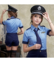 警官 婦警 ポリス 警察 制服 コスチューム コスプレ ハロウィン 仮装 衣装 4点セット Mサイズ bwn1193-1