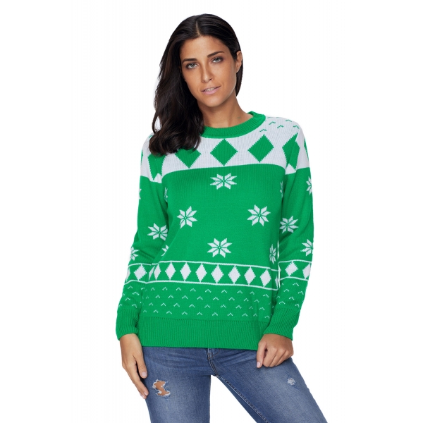 グリーン 3D クリスマス セーター cc27787-9