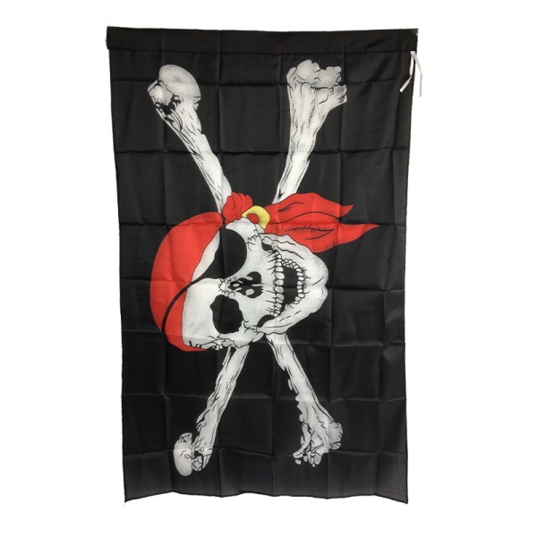 パイレーツ・オブ・カリビアン コスプレ小道具 特大海賊旗 フラッグ qx10015-19