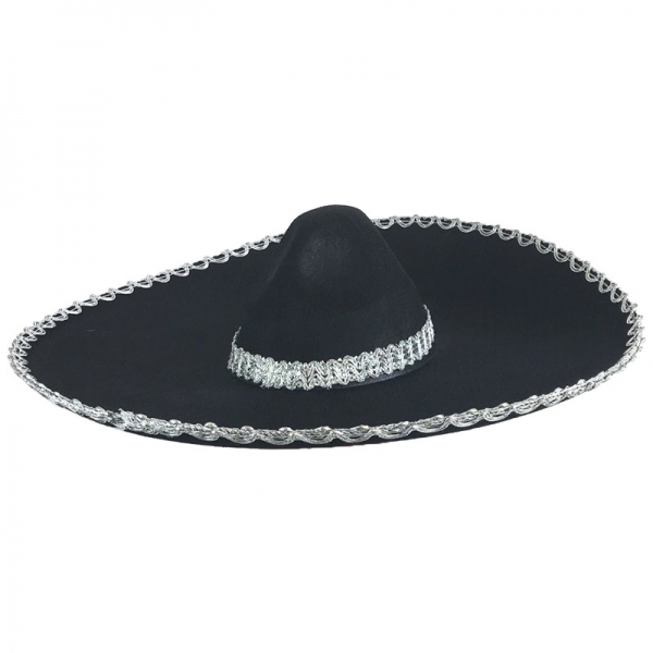 メキシコ コスプレ小道具 帽子 ブラック qx10063-11