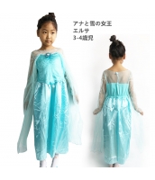 エルサ アナと雪の女王 コスチューム ドレス 3-4歳児 qx10123-17