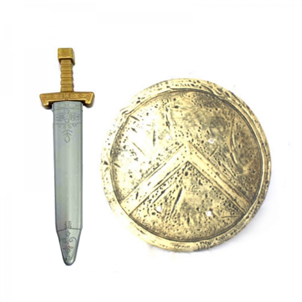 古代ローマ おもちゃ兵器・武器 グラディエーター 剣+盾 剣+盾 2点セット qx10128-19