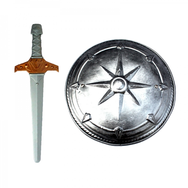 古代ローマ おもちゃ兵器・武器 グラディエーター 剣+盾 剣+盾 2点セット qx10128-21